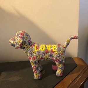 NWOT - Victoria's Secret PINK Stuffed Dog Daisy Flowers